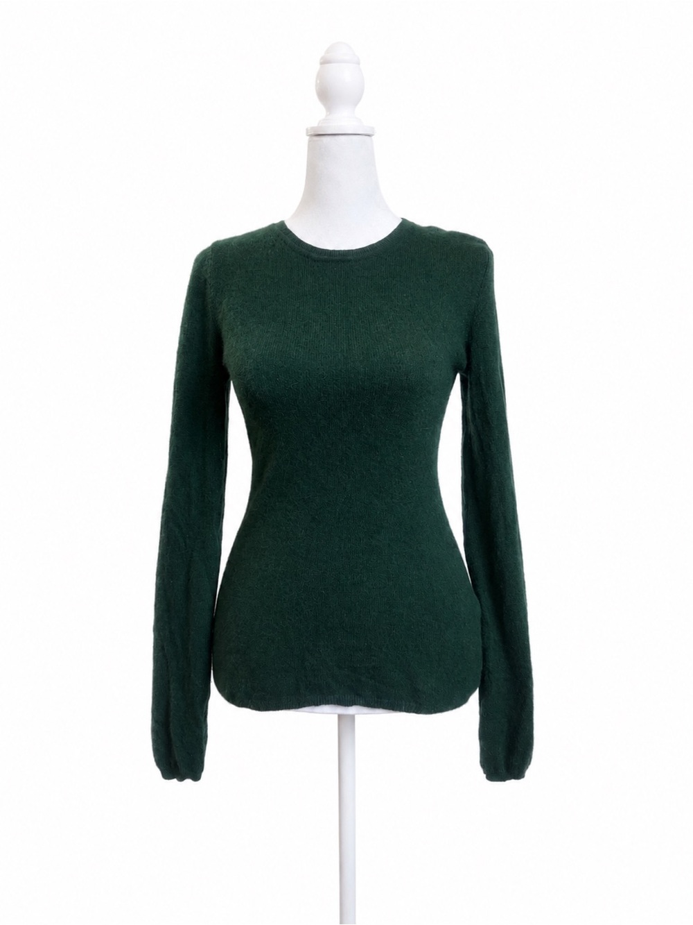 Cashmere London Taylor 100% Cashmere Green Crew Neck Sweater Size S